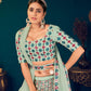 Stylish Pista Green Georgette Lehenga Set - Rajwada