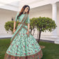 Stylish Pista Green Silk Lehenga Set - Rajwada