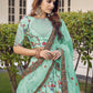 Stylish Pista Green Silk Lehenga Set - Rajwada