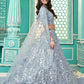 Stylish Sky Blue Georgette Lehenga Set - Rajwada