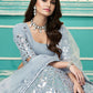 Stylish Sky Blue Georgette Lehenga Set - Rajwada