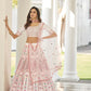 Stylish White Silk Lehenga Choli Set - Rajwada