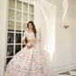 Stylish White Silk Lehenga Choli Set - Rajwada