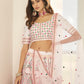 Stylish White Silk Lehenga Choli Set - Rajwada