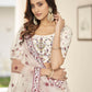 Stylish White Silk Lehenga Choli Set - Rajwada