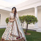 Stylish White Silk Lehenga Set - Rajwada