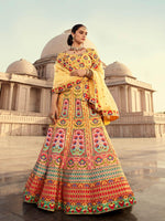 Stylish Yellow Art Silk Lehenga Choli Set - Rajwada