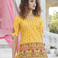 Stylish Yellow Chinon Chiffon Lehenga Choli Set - Rajwada