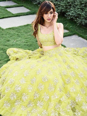 Stylish Yellow Lehenga Choli - Rajwada
