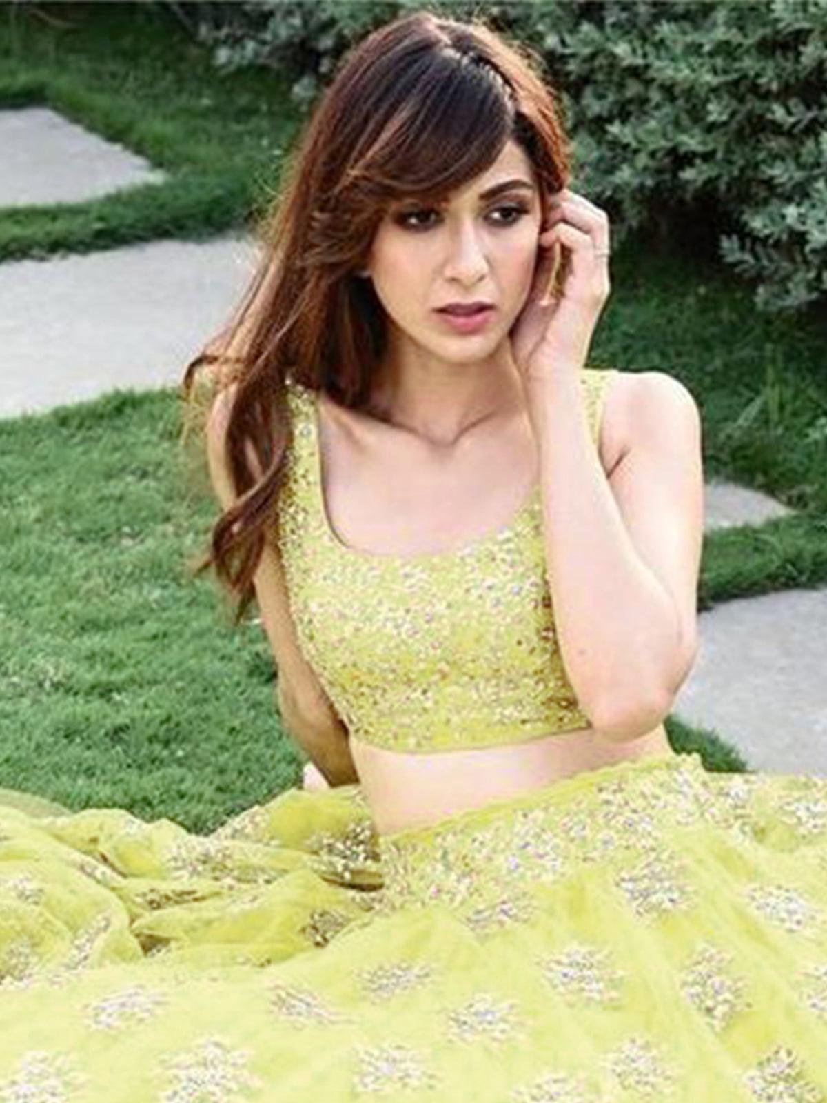 Stylish Yellow Lehenga Choli - Rajwada