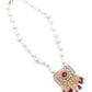 The Pearly Grandeur Long Necklace Set - Rajwada