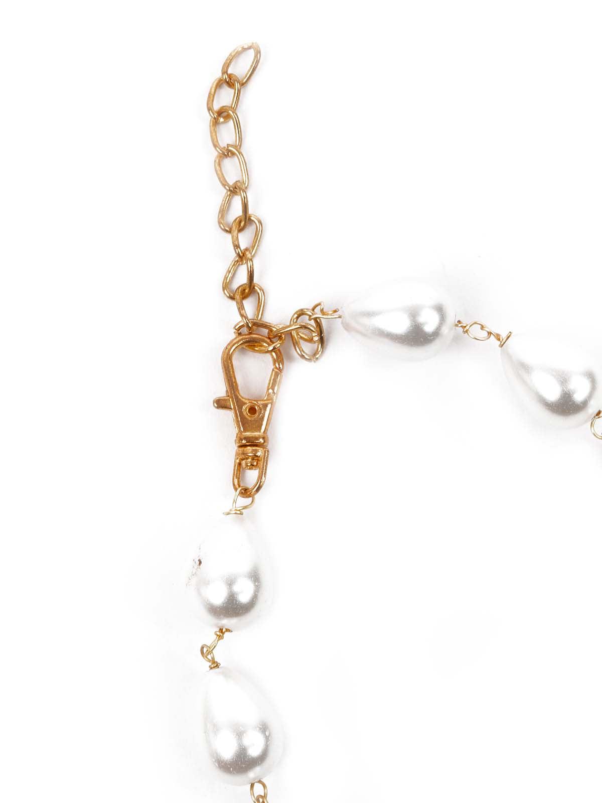 The Pearly Grandeur Long Necklace Set - Rajwada