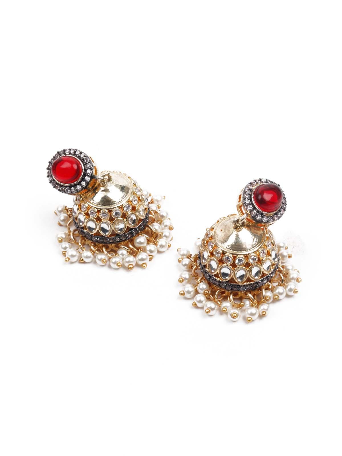 The Pearly Grandeur Long Necklace Set - Rajwada