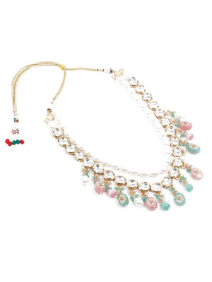 The Pearly Grandeur Necklace Set - Rajwada