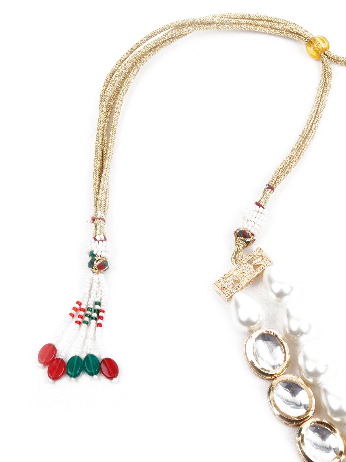 The Pearly Grandeur Necklace Set - Rajwada
