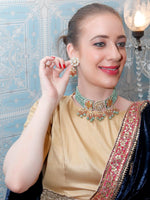 The Regal Sea Green Choker - Rajwada