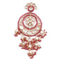 The Royal Red And Gold Hoop With Florets - Rajwada