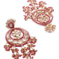 The Royal Red And Gold Hoop With Florets - Rajwada