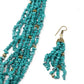 Tibeti Uncut Beautiful Peacock Green Multi-strand Necklace Set - Rajwada