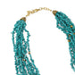 Tibeti Uncut Beautiful Peacock Green Multi-strand Necklace Set - Rajwada