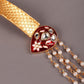 Traditional Gold-Tone And Beaded Bracelet - Rajwada