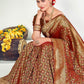 Traditional Green Banarasi Silk Saree - Rajwada