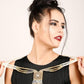 Traditional Multilayered Slate Grey Necklace Set - Rajwada