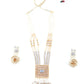 Traditional Multilayered Slate Grey Necklace Set - Rajwada