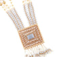 Traditional Multilayered Slate Grey Necklace Set - Rajwada