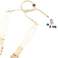 Traditional Multilayered Slate Grey Necklace Set - Rajwada