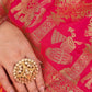 Traditional Pink Banarasi Silk Saree - Rajwada