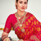 Traditional Pink Banarasi Silk Saree - Rajwada