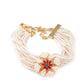 Traditional white beaded bracelet - Rajwada