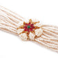Traditional white beaded bracelet - Rajwada