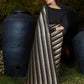 Trendy Black Pleated Silk Saree - Rajwada