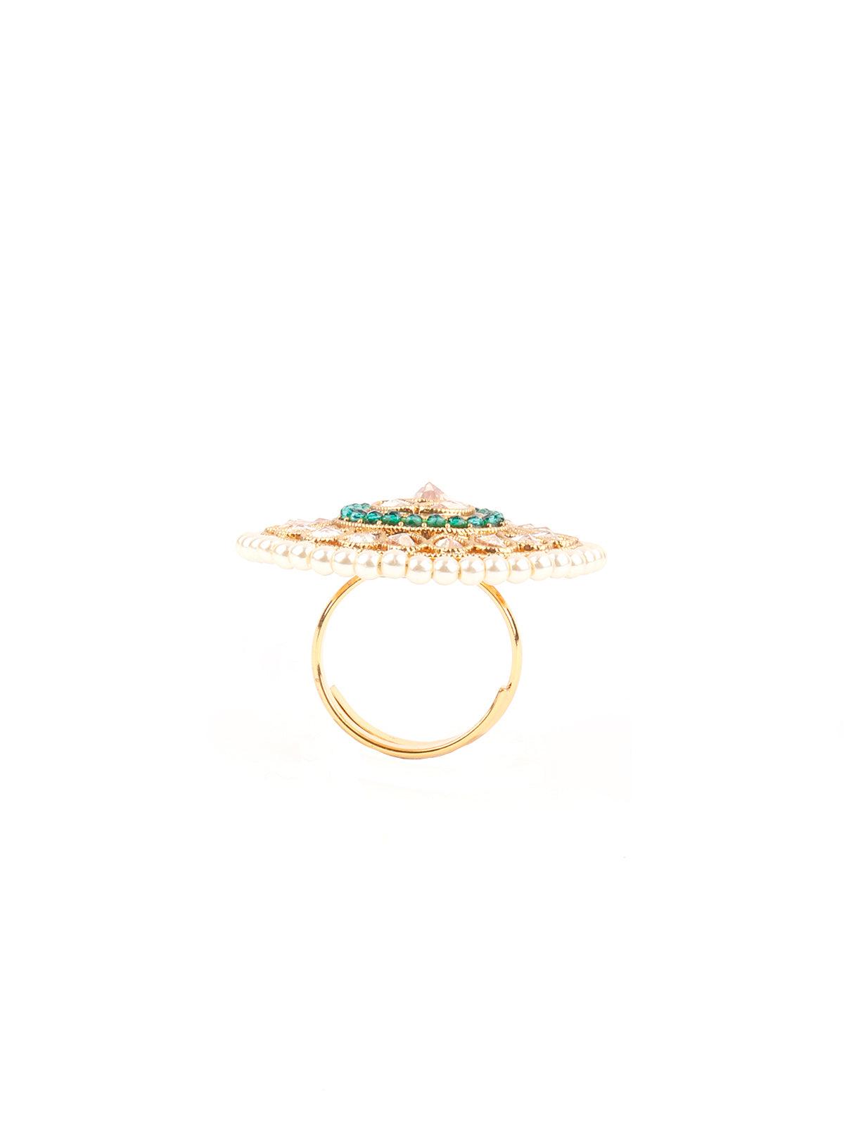 Trendy Drop Shape Finger Ring - Rajwada