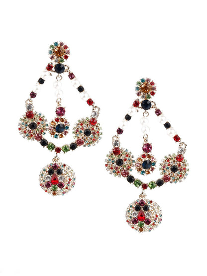 TRENDY MULTICOLORED HOOP EARRINGS - Rajwada