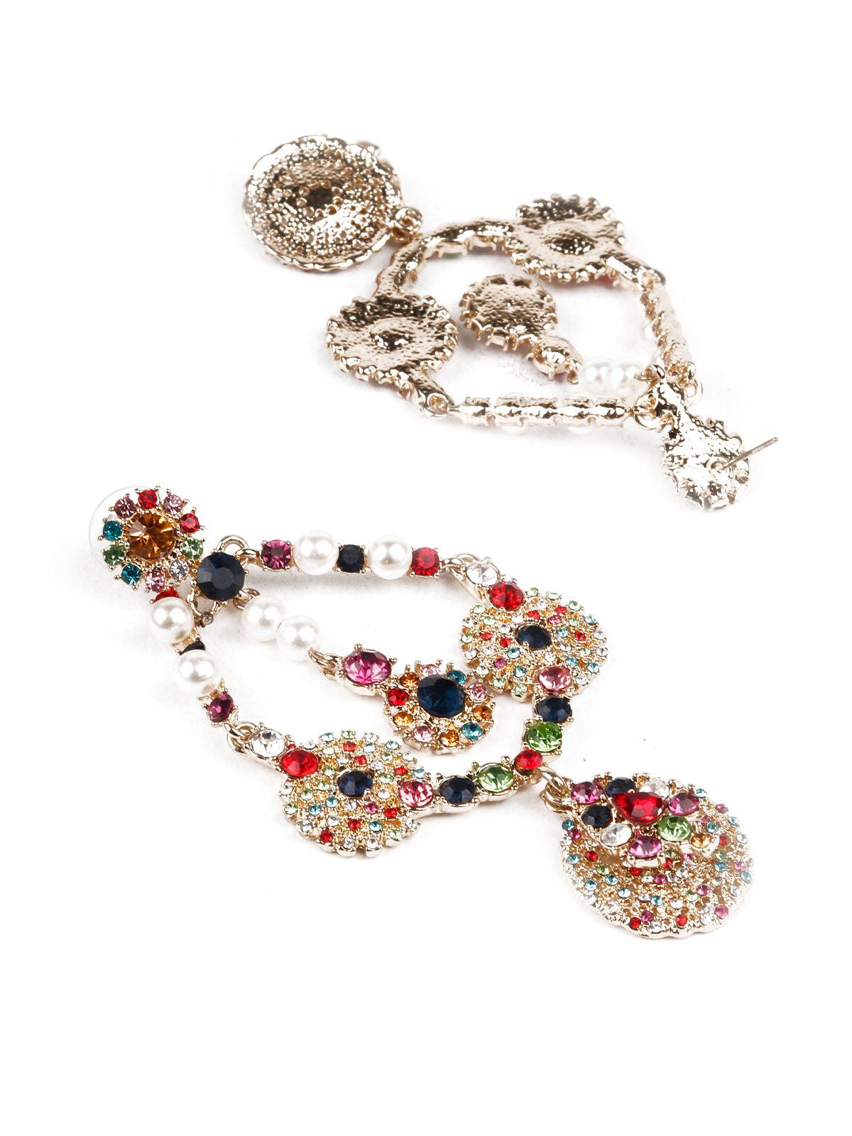 TRENDY MULTICOLORED HOOP EARRINGS - Rajwada