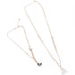 Two-piece necklace with a heart-shaped pendant - Rajwada