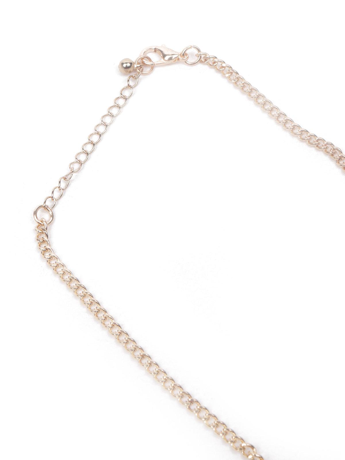 Two-piece necklace with a heart-shaped pendant - Rajwada