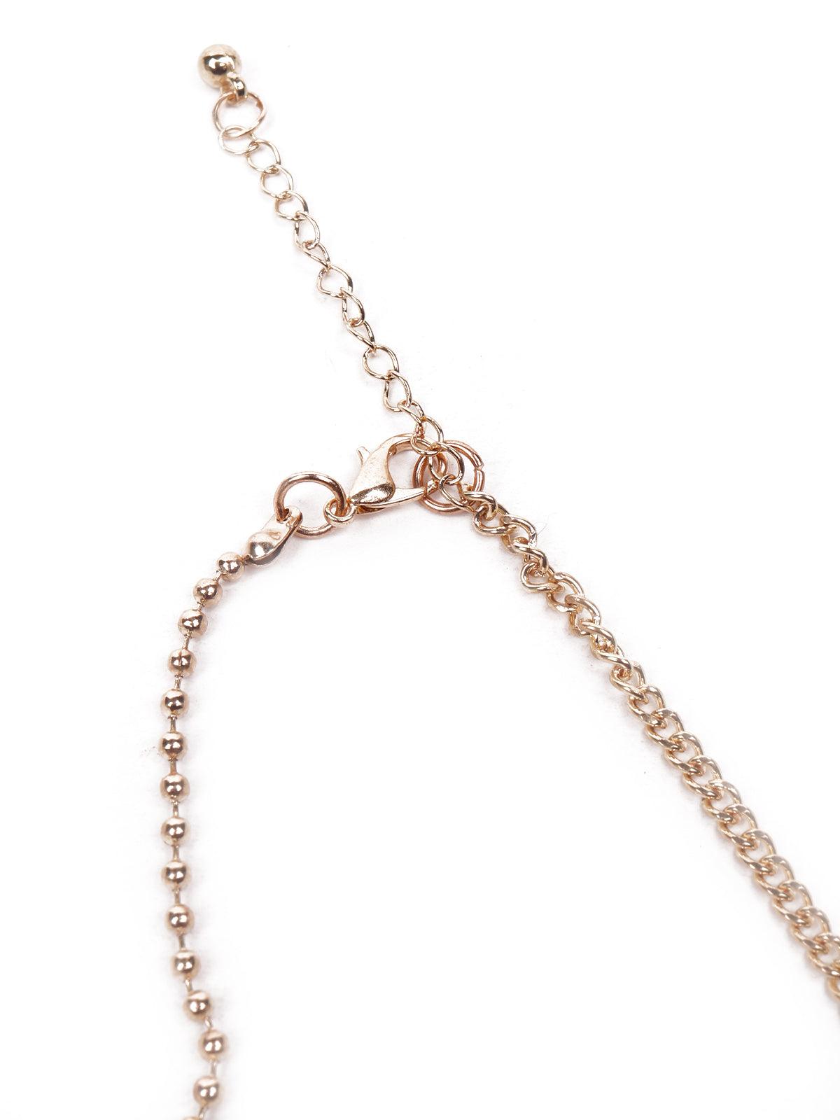 Two-piece necklace with a heart-shaped pendant - Rajwada