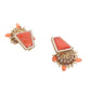 Unique Gold  and Orange Queensy Choker Set for Women - Rajwada