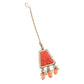 Unique Gold  and Orange Queensy Choker Set for Women - Rajwada