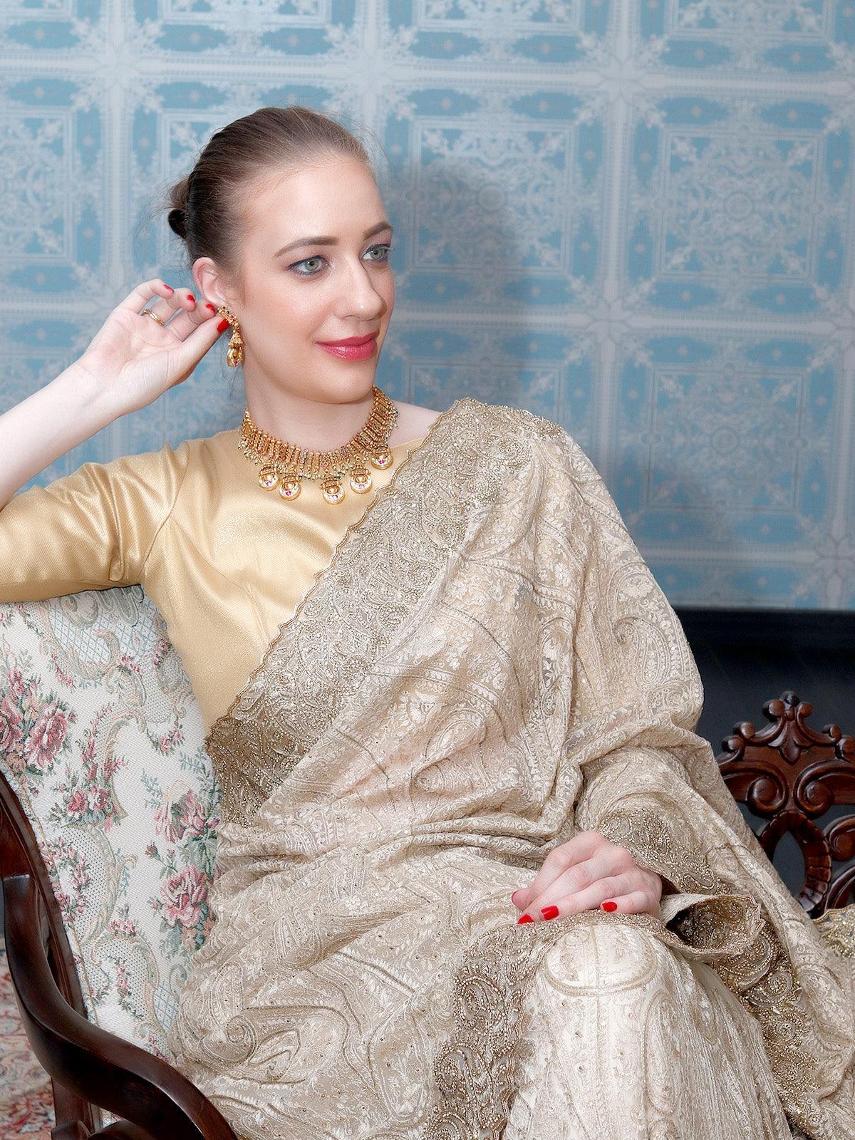 Unique Gold Studded Choker Set for Women - Rajwada