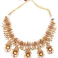 Unique Gold Studded Choker Set for Women - Rajwada