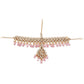 UNIQUE HEAVY PINK MAANGTIKKA - Rajwada