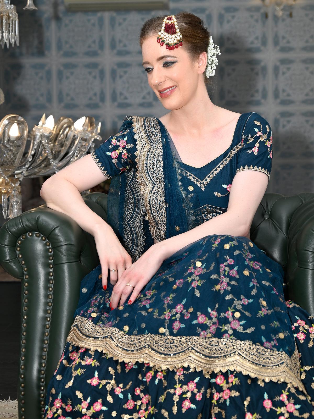 UNIQUE PEARL AND KUNDAN MAANGTIKKA/JHOOMER/PASSA - Rajwada