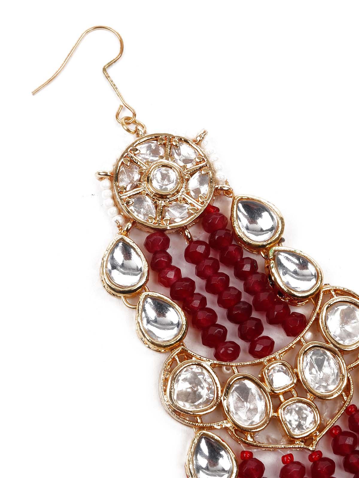 UNIQUE PEARL AND KUNDAN MAANGTIKKA/JHOOMER/PASSA - Rajwada