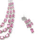 Violet Trendy Necklace with Earrings - Rajwada
