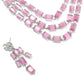Violet Trendy Necklace with Earrings - Rajwada